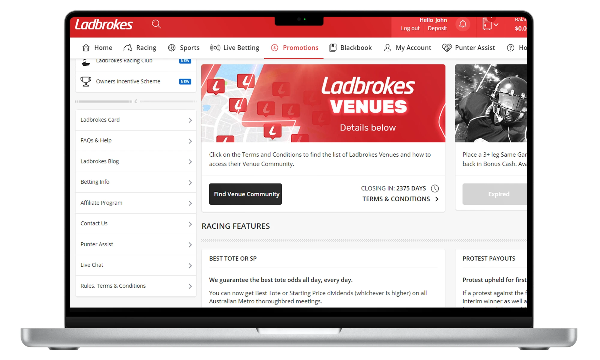 Ladbrokes SignUp Bonus