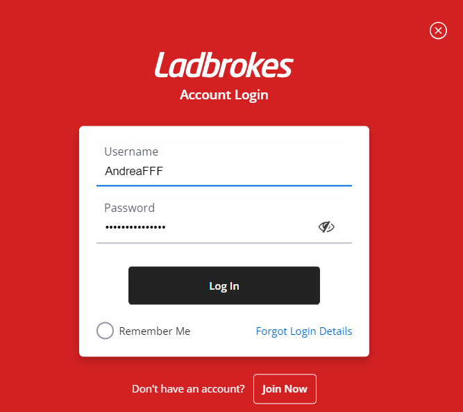 ladbrokes login